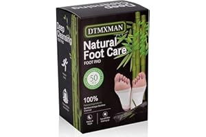 DtMxMan 50 Pack Foot Pads, Natural Cleansing, Promoting Sleeping, Suitable for Daily Relaxation Foot Paches | 50 Pads and 50 Adhesive Sheets