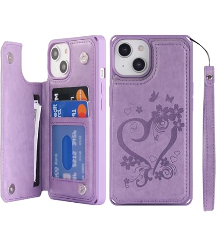 Asuwish Telefoon Case voor iPhone 14 6,1 inch Portemonnee