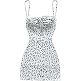 Milumia Women's Summer Tie Backless Mini Dress Ditsy Floral Milkmaid Short Sundress