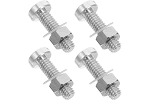 CHICAMPERA 4PCS M2.5x0.45-9 Metal Cartridge Screws for Turntable Headshell Mounting, Vinyl Record Player Repair