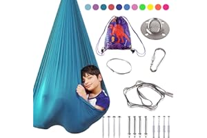 PADIMAT Indoor Therapy Sensory Swing for Kids, Special Needs Joy Cuddle Ceiling Snuggle Swings, Outdoor Room Adjustable Fabric Hammock for Children Child Teens Autism, ADHD, Aspergers, Sensory Integration
