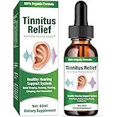 Tinnitus Relief for Ringing Ears, Natural Herbal Blend, Best Ear Ringing Relief Drops for Itching & Improve Hearing, for Men & Women