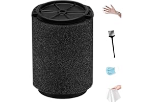 NKA VF7000 Filter for Ridgid Shop Vac Wet, 1-Pack Wet Foam Filter Replacement Compatible with Ridgid 5-20 Gallon & Husky 6-9 