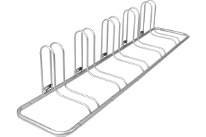 Retrospec Stash Rack 2, 4 & 5 Bike Floor Stand Bicycle Storage Organizer for Mountain Bike, Road Bike, Weather Resistant Fine Powder Steel Coating Fits Wheels up to 3"