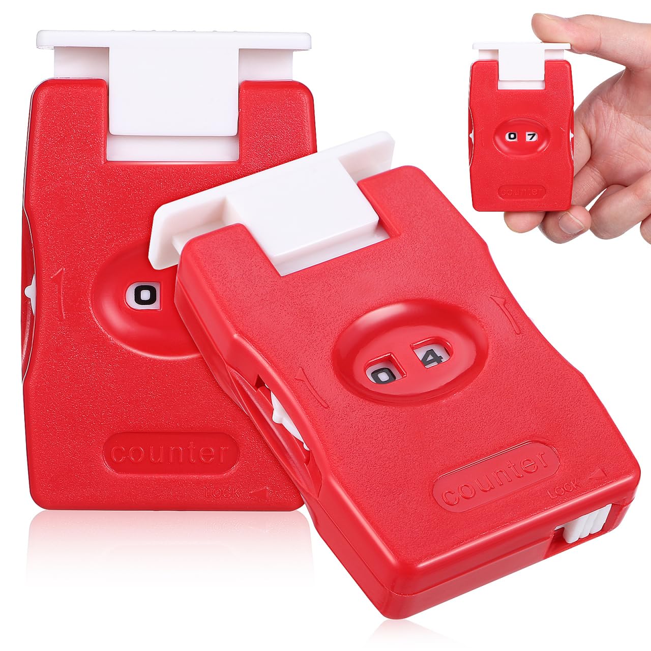 STOBOK 2 Pcs Knitting Counter Stitch Counter for Tailor Accessoires Crochet Row Counter for Knitting Stitch Counters Knitters Row Counters for Knitting and Crocheting Stitch Markers Abs