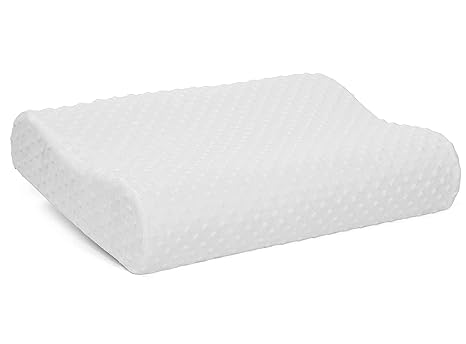 Dr Domum Memory Foam Cervical Contour Pillow With Organic Fabric