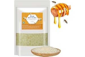 Aku Tonpa 2 LB White Pure Beeswax Pellets, Triple Filtered Bees Wax for Skin, Face, Body, Hair Care, DIY Creams, Lotions, Lip Balm, Canning, Candle and Soap Making Supplies