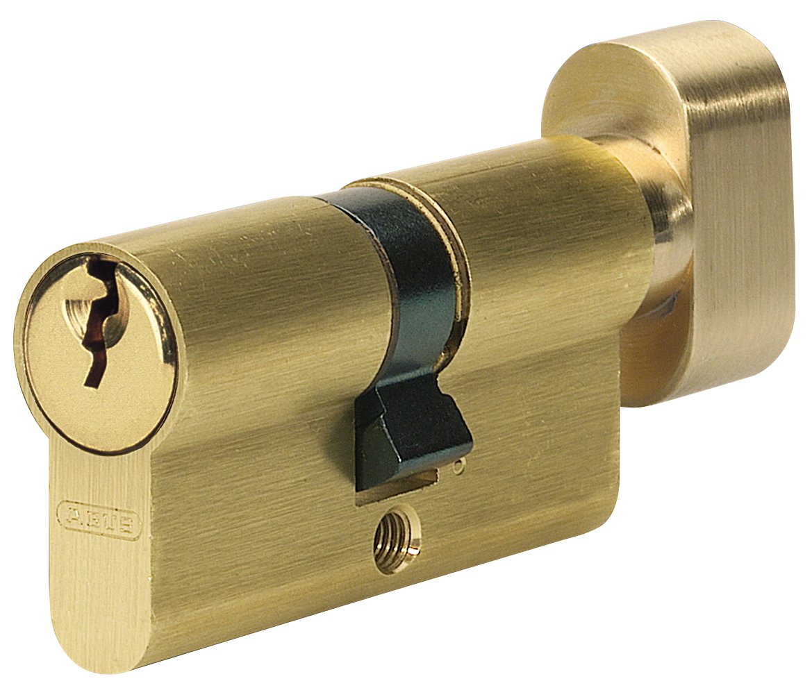 ABUS Door Cylinder with Knob, Gold, 46854