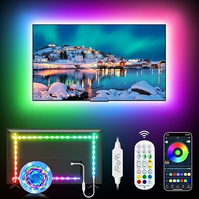 Daymeet Daymeet TV LED Backlights 5M RGB 16M colors 55-85 inch with APP Remote