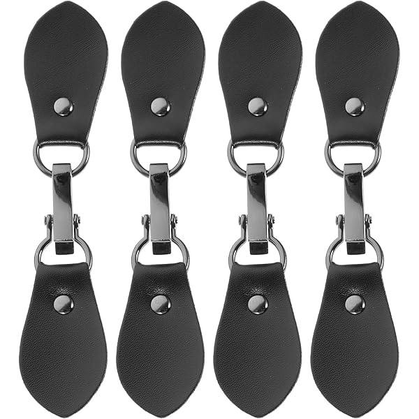 Amazon.com: Healifty 4pcs Leather Tab Closure Clip Holder Buckle
