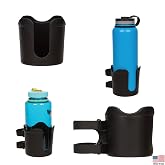 ROBOCUP Plus, (Black), Add-On Accessory XL Extension Cup Holder, Larger Drink Capacity, Perfect for Boats, Golf Carts, Walkers, Wheelchairs and Work. Made in USA (Includes 1)