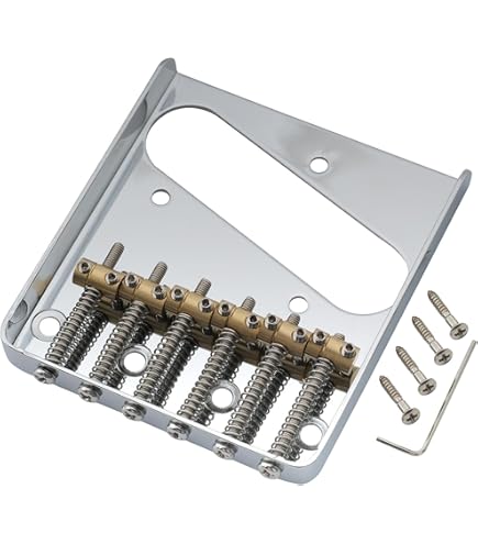 Musiclily Tele Saitenreiter Aus Messing – Kompensierte Sättel Für E-Gitarren (3er Set, 10,8 Mm)