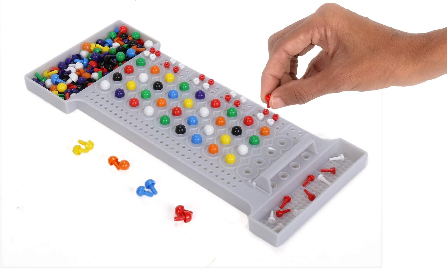 Hasbro Gaming Mastermind The Classic Code Cracking Game For Ages 8 and Up, for 2 Players, Multicolor, 0.68 ft x 1 ft x 0.13 ft - Image 3
