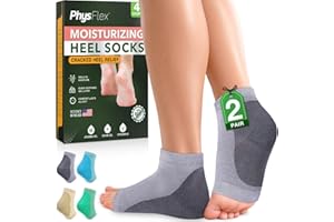 Moisturizing Heel Socks for Cracked Heels - Gel Socks for Dry Cracked Feet Repair - Silicone Socks for Women’s Foot Treatment