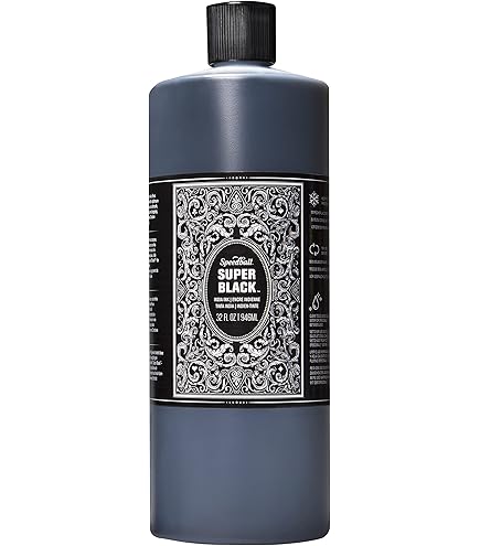 Amazon.com: Speedball - 3378 Super Black India Ink, 1 Pint