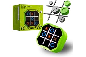 GiiKER Tic Tac Toe Bolt Game, Original 3-in-1 Handheld Puzzle Game, Portable Travel Games for Car Ride, Toys Gift Idea for Kids and Adults, Birthday Gifts for Boys Girls