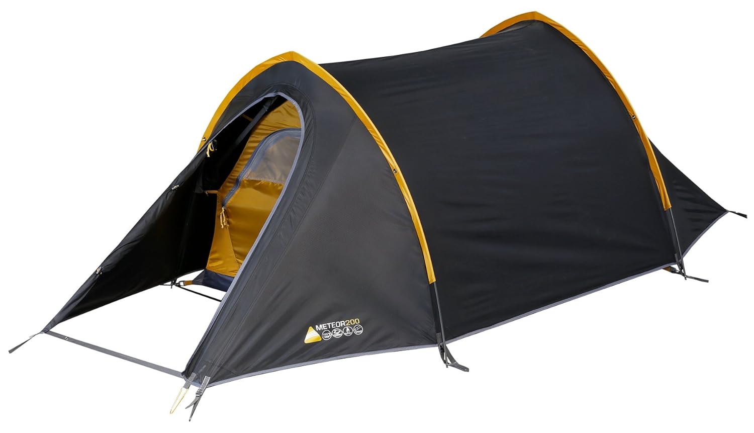 Vango Meteor 200 2 Person Tunnel Tent, Anthracite Amazon.co.uk Sports