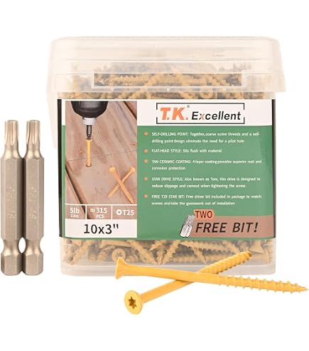 thumbnail image 2 of Deck Plus #10 X 3-1/2 Inch Tan Star Drive Flat Head Exterior Deck Screws – 48714, Hillman 2 of 5