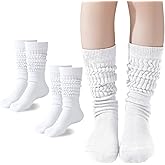 Mini angel Slouch Socks Girls Scrunch Socks Kids Knee High Socks Soft Warm Stacked Boot Socks 2/3 Pairs