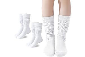 Mini angel Slouch Socks Girls Scrunch Socks Kids Knee High Socks Soft Warm Stacked Boot Socks 2/3 Pairs