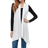 Azules Sleeveless Cardigan Vest for Women - Soft Lightweight Open Front Long Cardigan - Flowy Casual Layer for Any Season
