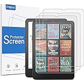 CoBak 3 Pack Screen Protector for 7" Kindle Paperwhite (2024) &amp; Colorsoft | Anti-Glare Matte, High Clarity, Fingerprint Resistant, Fine-Grit Texture PET Film for Kindle Paperwhite Accessories