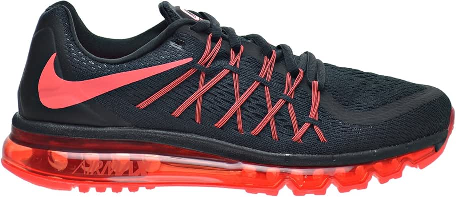 Amazon.com | Nike Air Max 2015 Men's Shoes Black/Bright Crimson 698902-016 (13 D(M) US) | Running