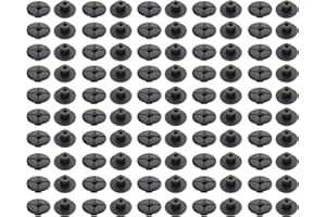 AUTO-PLAZA 100x Unthreaded Plastic Nuts Black 4mm for Wheel Arch Trim Panel Splash Guard Undertray Bumper Part No: 2019900050 51711958025