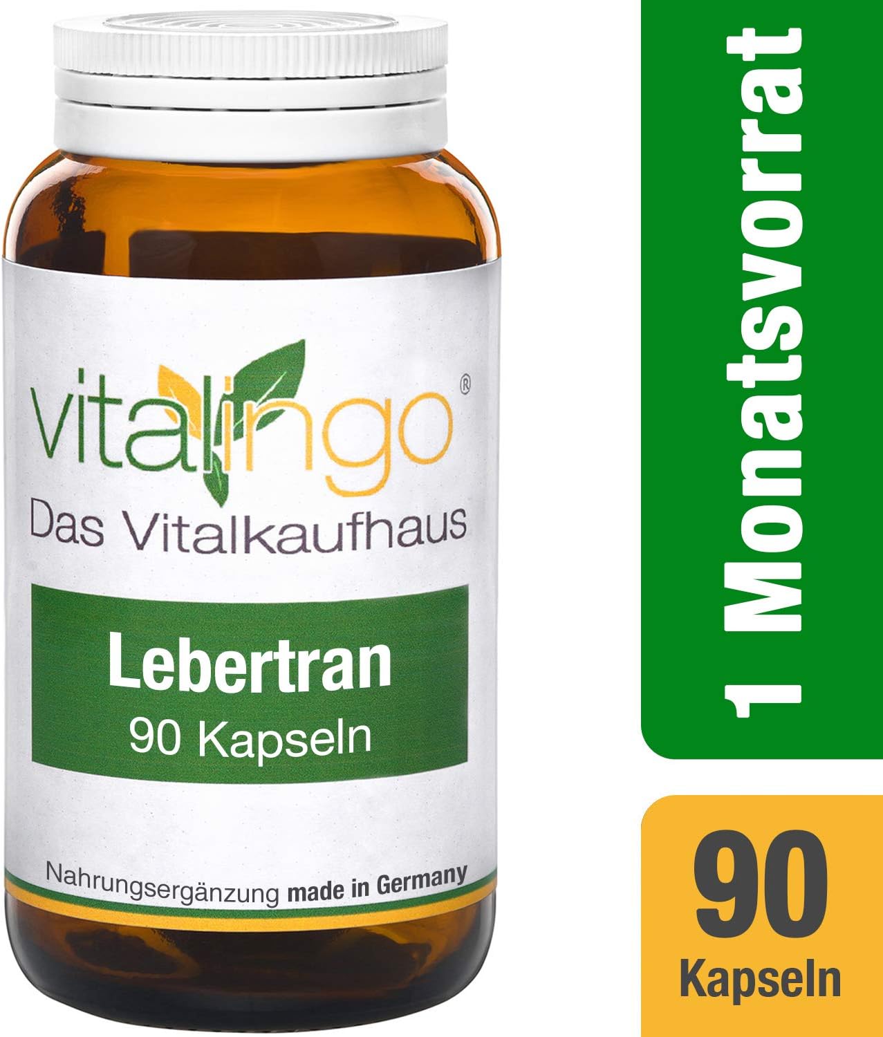 Lebertran Kapseln - Glutenfrei & hochdosiert - 90 Kapseln mit je 270mg Lebertran: Amazon.de ...