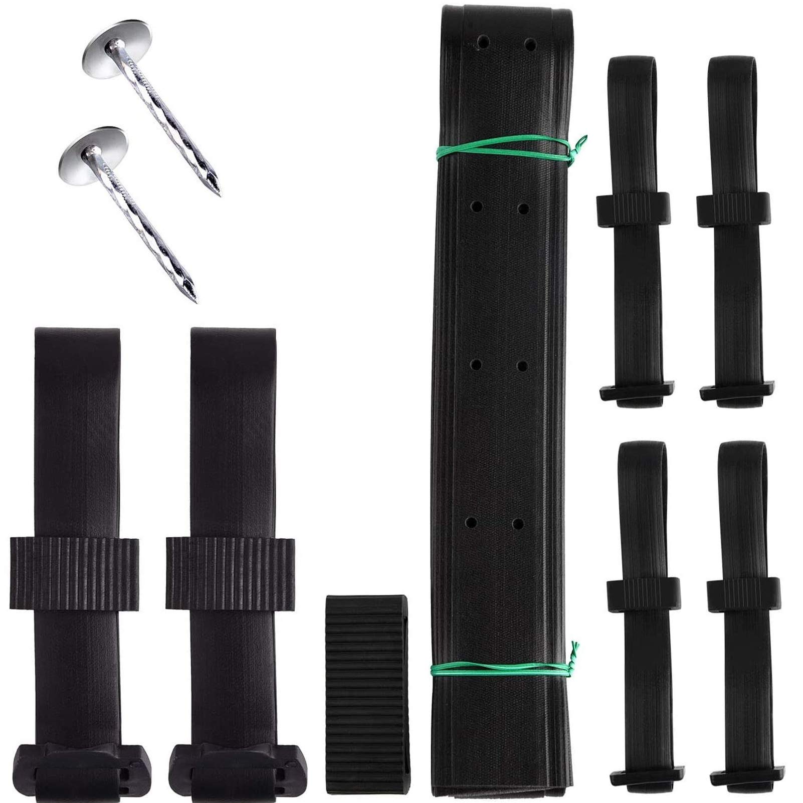 Otzoan 14Pcs Tree Ties Traps Adjustable Soft Rubber Tree Shrub Support Ties for Plants Trees Flowers Stakes