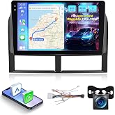 4G+128G Android Car Radio for Jeep Grand Cherokee 1999-2004 - 9 Inch HD Touch Screen Stereo with Wireless Carplay &amp; Android Auto - EQ/5GHz WiFi/GPS/SWC/Split Screen + AHD Rear View Camera