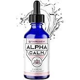 FWS Alpha Calm Liquid Drops - L Theanine, Alpha GPC - Cool Calm Vibes with no Jitters - Supports Calm Mood, Focus, Memory, Stress Relief, Productivity - Organic, non-GMO - 30 Servings