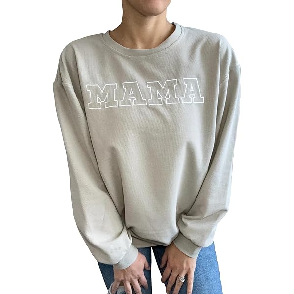 Women Waffle Knit Mama with Zippers Breastfeeding Sweatshirt Mama