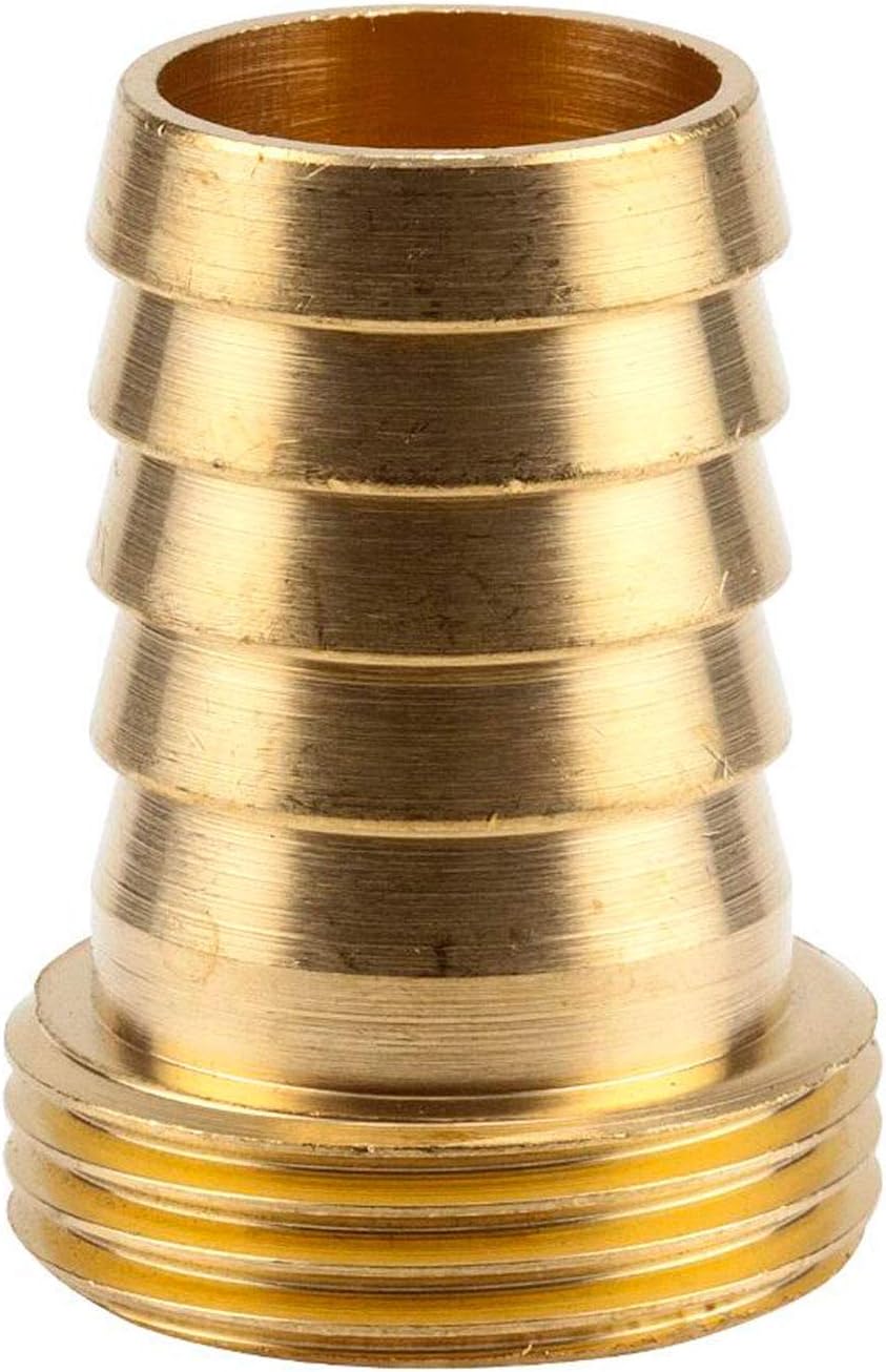 GARDENA Brass Hose Fitting 1-Piece: Screwing Of Highquality Brass, 26.5 mm (3/4 ") - Thread, For 19 mm (3/4") - Tubing (7147-20)