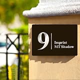 EDSG House Numbers Plaques 195mm x 130mm Composite Aluminium Black view 5