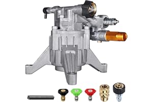 TOOLCY 7/8" Shaft Vertical Pressure Washer Pump, 2500-3200PSI @ 2.5 GPM, Power Washer Pump for Gas Washer, Replacement Pump for 308653052, 308653058, 308653078, msv3024 & Honda Simpson More