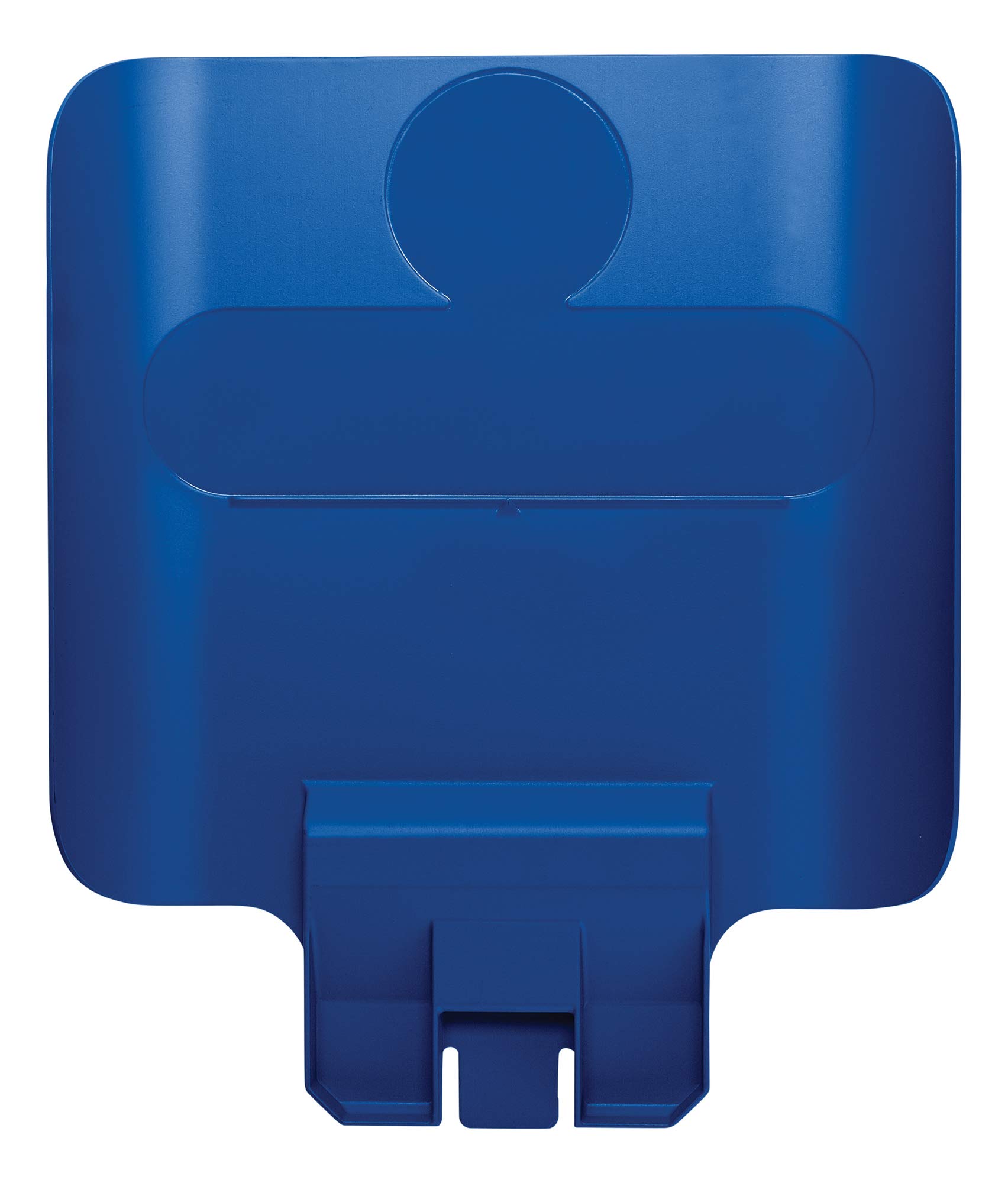 Rubbermaid Commercial Products Slim Jim Recycling Station Billboard Blue 2007909
