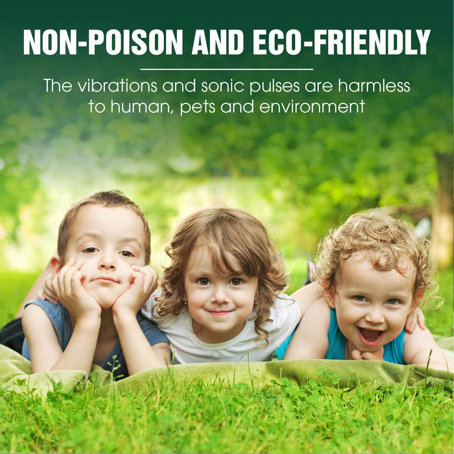 RUNADI Mole Repellent 2 Packs - Outdoor Insect Deterrent - Solar Powered Snake Remover for Mole, Vole, Gopher, Snakes and Other Animals : Garden & Outdoor