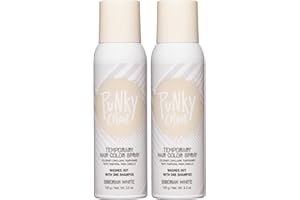 Punky Temporary Hair Color Spray – Siberian White, Instant Vivid Temporary Hair Dye for Women, Wash Out, Hair-Color Spray, 3.5 oz, 2 Pack