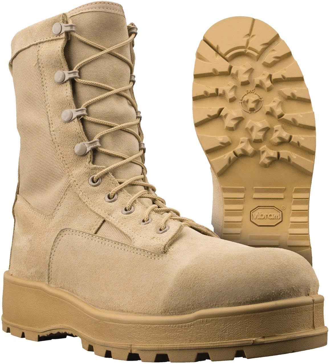 411402 Men's G.I. Temperate Weather 8" Boots, Tan Made in USA