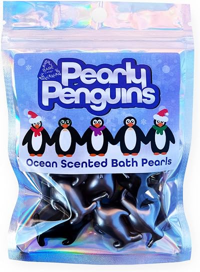 Bare Boutique Pearly Penguins 10 Jasmine Scented Bath Pearls Penguin Christmas