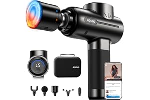 RENPHO Massage Gun with Heat and Cold, FSA Eligible HSA, Valentines Birthday Gifts for Women Men, Portable Percussion Muscle Deep Tissue Massager for Back and Neck, Handheld Massager with Carry Case