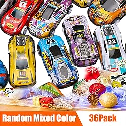 36 Pack Pull Back Toy Cars, Mini Die-Cast Race Cars