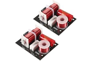 JUZITAO 400W Speaker Frequency Divider 2 Way Treble/Bass 2 Unit Hi-Fi Audio Speaker Crossover Filter Frequency Distributor DIY Module (2pcs)