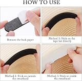 Prasacco Hat Size Reducer 24 Inserts Black White 3mm Foam Sizer Tape view 3