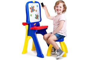 Crayola: Triple-The-Fun Art Studio - Converts Into Activity Desk, Includes Stool, Magnetic Dry Erase Board, Ages 3+