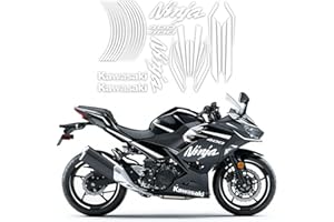 TZMAPU Compatible Kawasaki Ninja 400 Stickers,Motorcycle Stickers, Full Body Decorative Decals Waterproof Stickers，Kawasaki Ninja 400 Accessories (White)