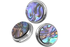 3Pack Yootones Trumpet Valve Finger Buttons Trumpet Key Buttons Caps Replacement Repairing Musical Instruments (Stripes)