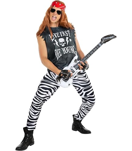 Déguisement Rock Star homme luxe : achat Déguisement Kiss années 80