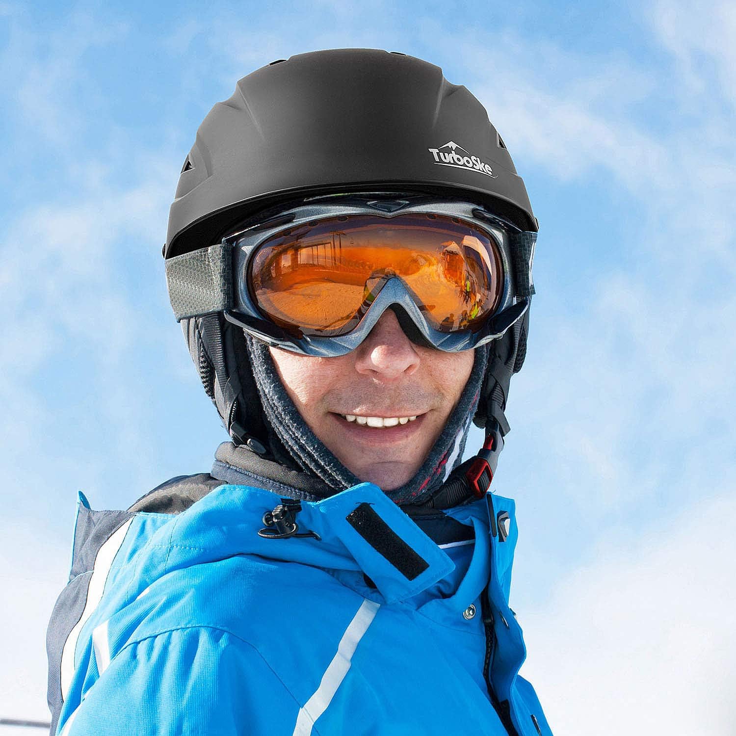 TurboSke Ski Helmet, Snowboard Helmet, Snow Sports Helmet, Audio Compatible for Men Women and Youth : Sports & Outdoors